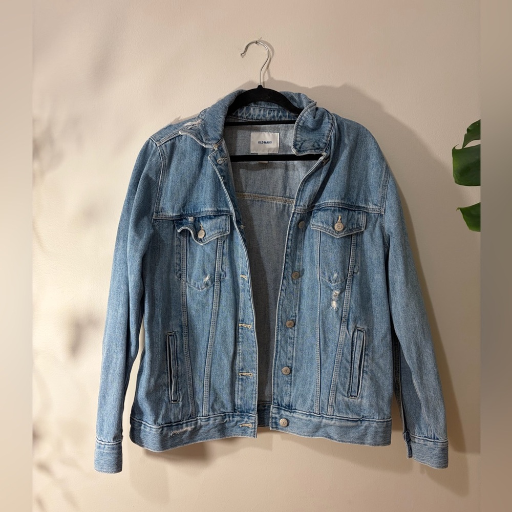 100% Cotton Old Navy Light Blue Denim Jacket